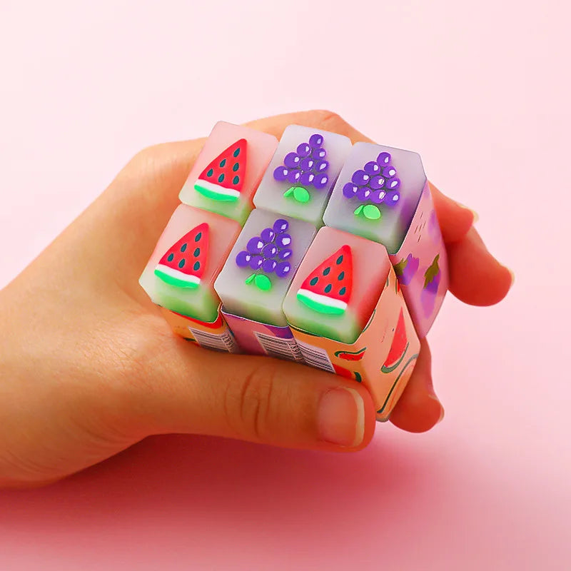 3 Pieces Cute fruit Rubber Eraser